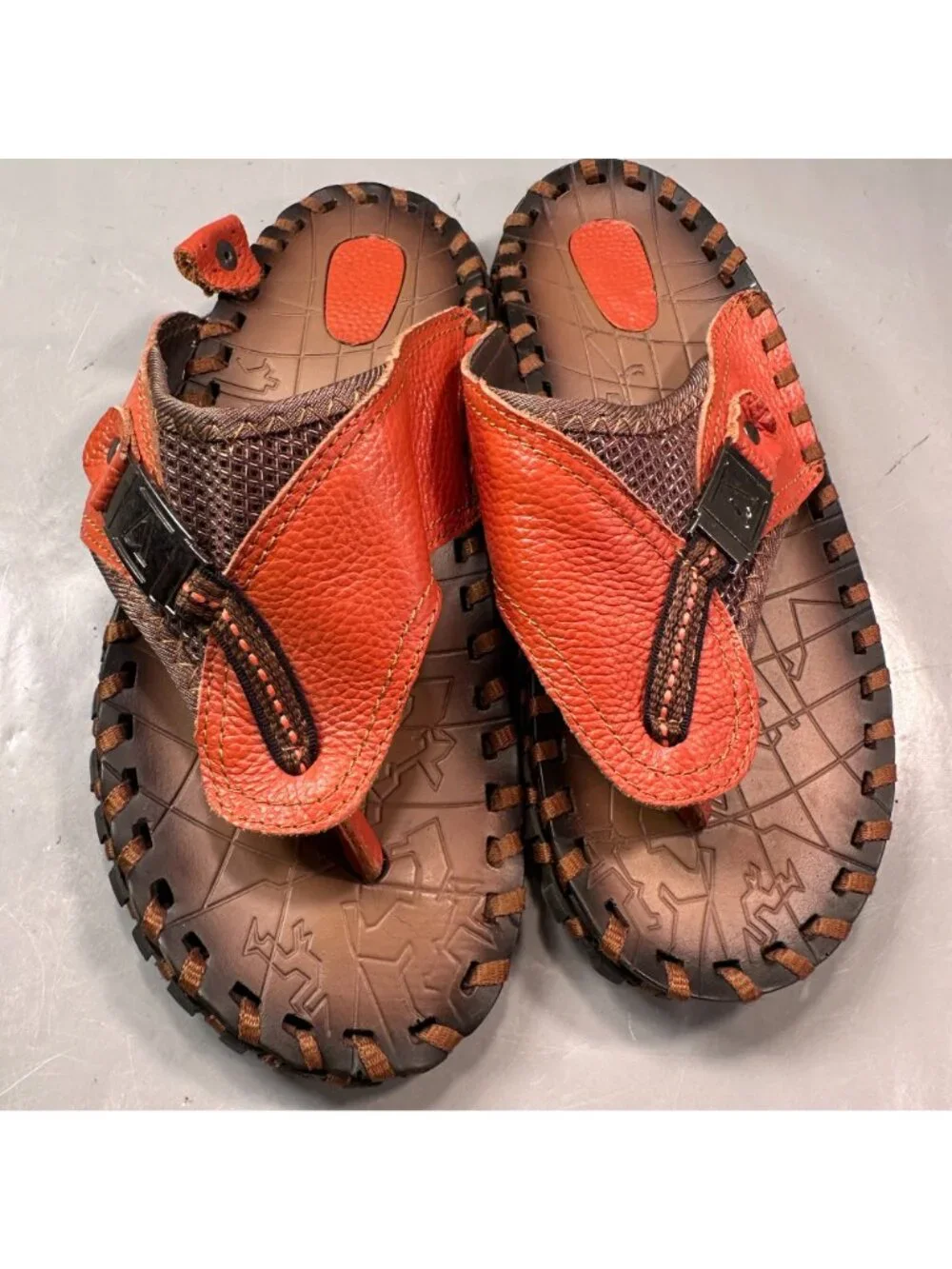 Ivan Troy Angelo Royal Comfort Mens Sandal Italy Leather Sandals Stitched Sole